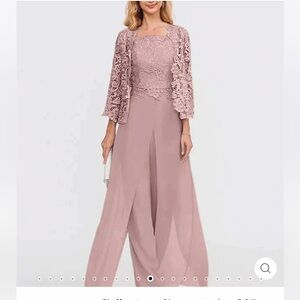 mondressy mother of the bride, chiffon pant suit with the jacket. Brand new